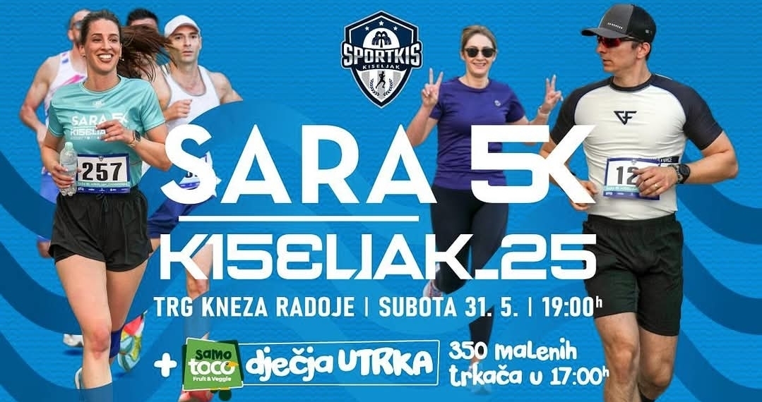 Obavijest o izmjeni režima prometa zbog održavanja utrke SARA 5K Kiseljak 2025