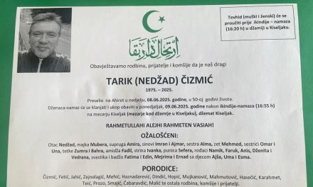 Preminuo je Tarik Čizmić