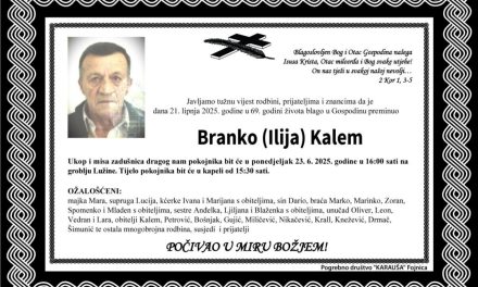 Preminuo je Branko Kalem