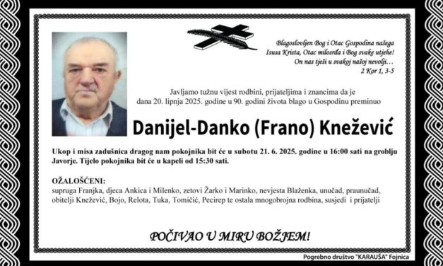 Preminuo je Danijel – Danko Knežević