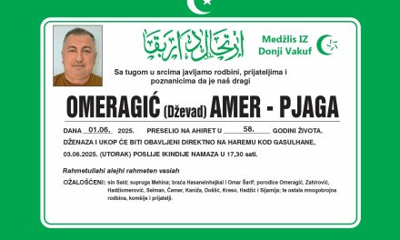 Preminuo je Amer Omeragić-Pjaga