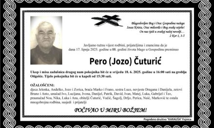 Preminuo je Pero Čuturić