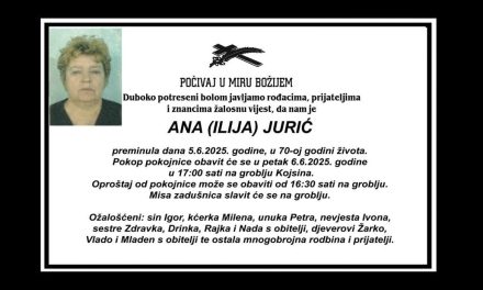 Preminula je Ana Jurić