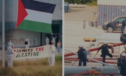 Propalestinski aktivisti u Belgiji razbijali vojnu opremu za Ukrajinu