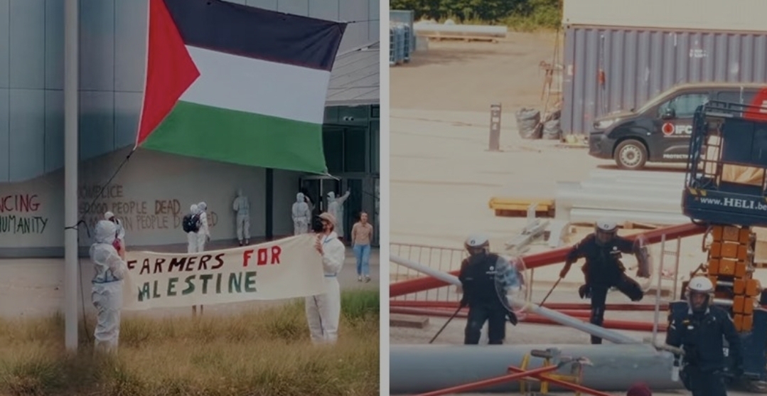 Propalestinski aktivisti u Belgiji razbijali vojnu opremu za Ukrajinu