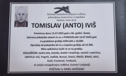 Preminuo je Tomislav Iviš