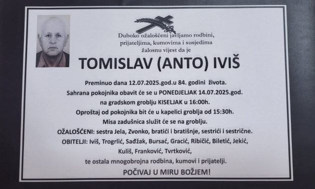 Preminuo je Tomislav Iviš
