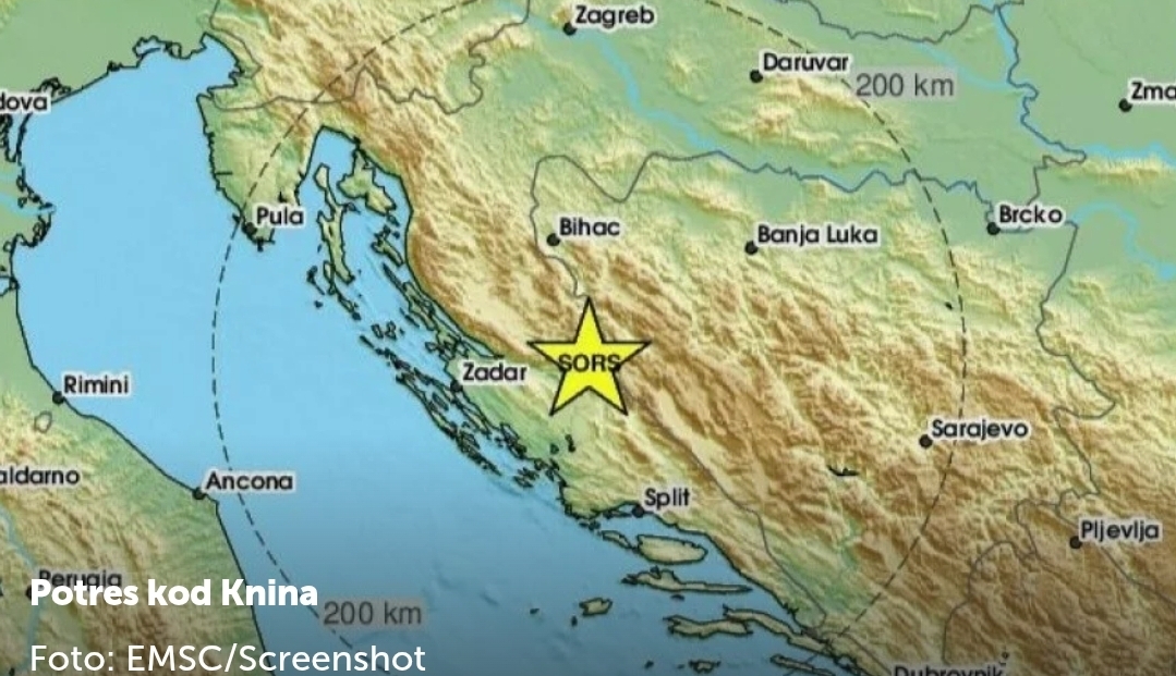 Potres probudio Dalmaciju: “Brzo, osjetila se tutnjava”
