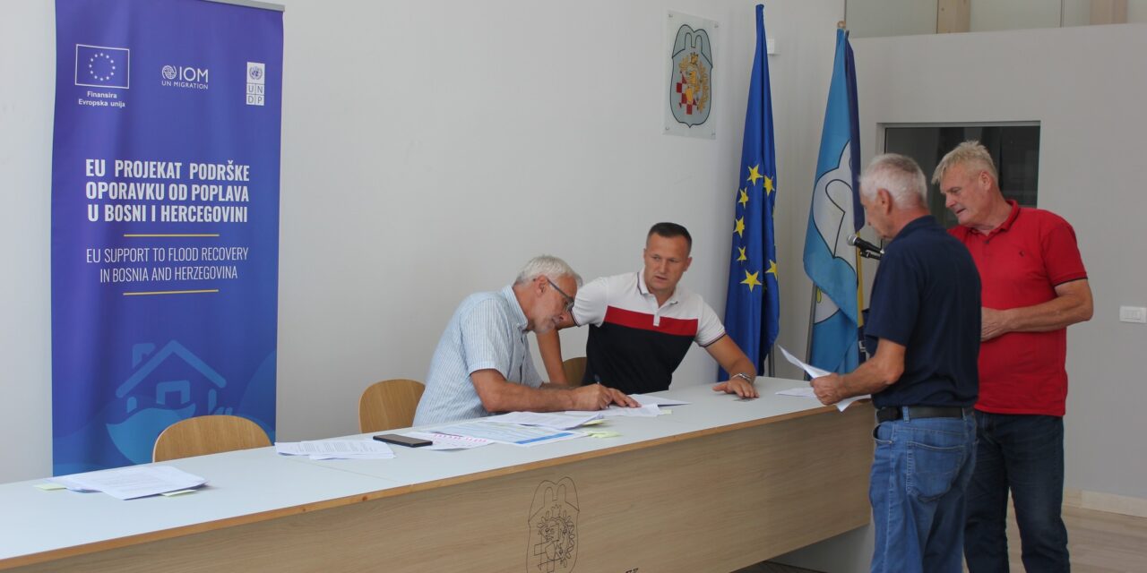 U okviru EU projekta potpore potpisan je 61 ugovor za sanaciju kuća oštećenih tijekom poplava