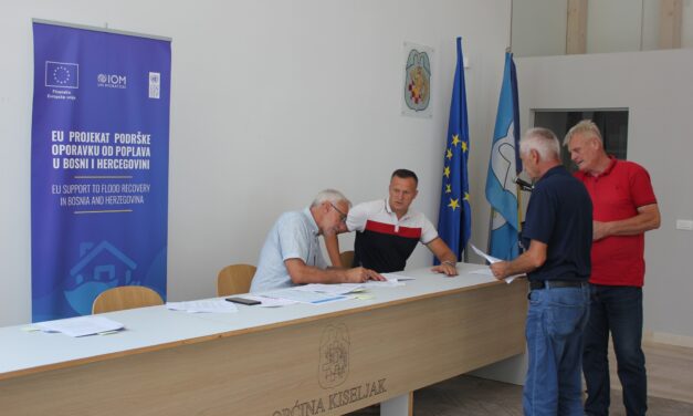 U okviru EU projekta potpore potpisan je 61 ugovor za sanaciju kuća oštećenih tijekom poplava