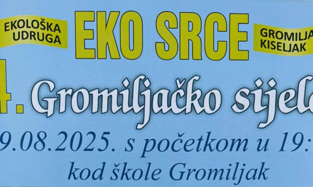 Najava: 14. Gromiljačko sijelo – večer tradicije, pjesme i zajedništva