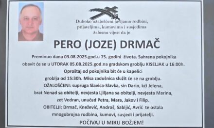 Preminuo je Pero Drmač
