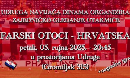 Udruga navijača Dinama organizira zajedničko gledanje utakmice Farski Otoci – Hrvatska