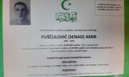 Preminuo je Amir Puščulović