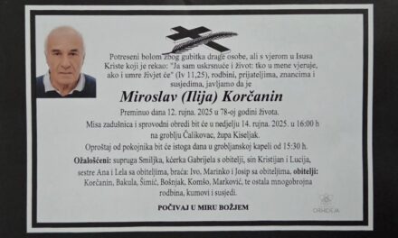 Preminuo je Miroslav  Korčanin