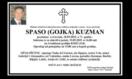 Preminuo je Spaso Kuzman