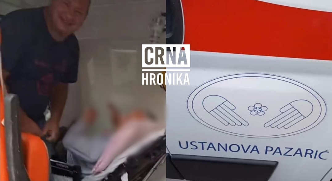 Sramotna snimka iz Ustanove Pazarić: Muškarac maltretira stariju osobu u sanitetskom vozilu