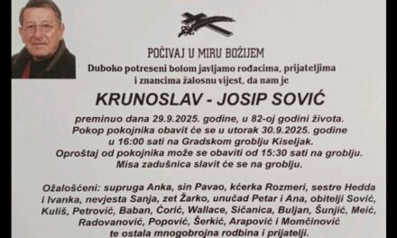 Preminuo je Krunoslav Sović