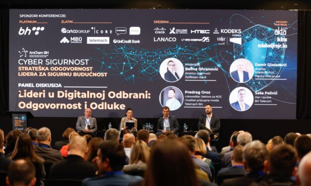 Lideri i stručnjaci na petoj AmCham BiH konferenciji “Cyber Sigurnost: Strateška odgovornost lidera za sigurnu budućnost”