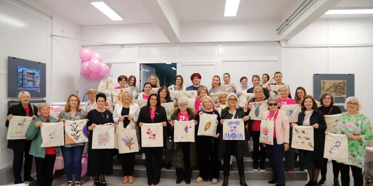 Radionicom crtanja Kiseljačanke obilježile mjesec ružičaste vrpce