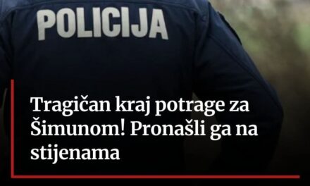 Tragičan kraj potrage za Šimunom! Pronašli ga na stijenama