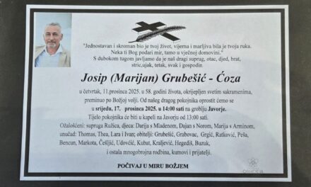 Preminuo je Josip Grubešić – Ćoza