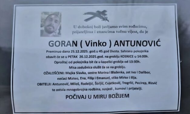 Preminuo je Goran Antunović