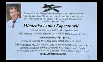 Preminuo je Mladenko Kapetanović