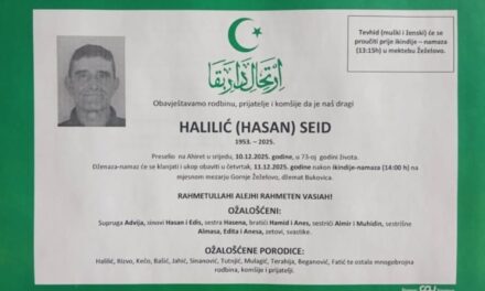 Preminuo je Halilić Seid