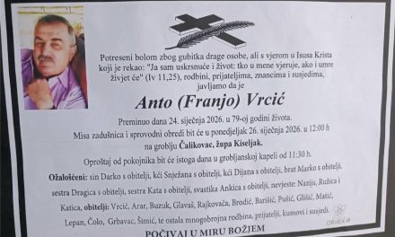Preminuo je Anto Vrcić