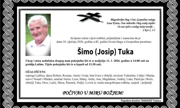 Preminuo je Šimo Tuka