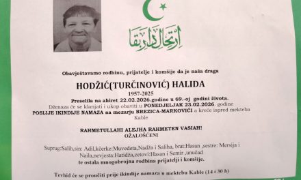 Preminula je Halida Hodžić