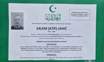 Preminuo je Salem Jahić