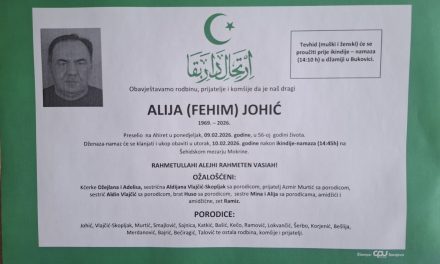 Preminuo je Alija Johić