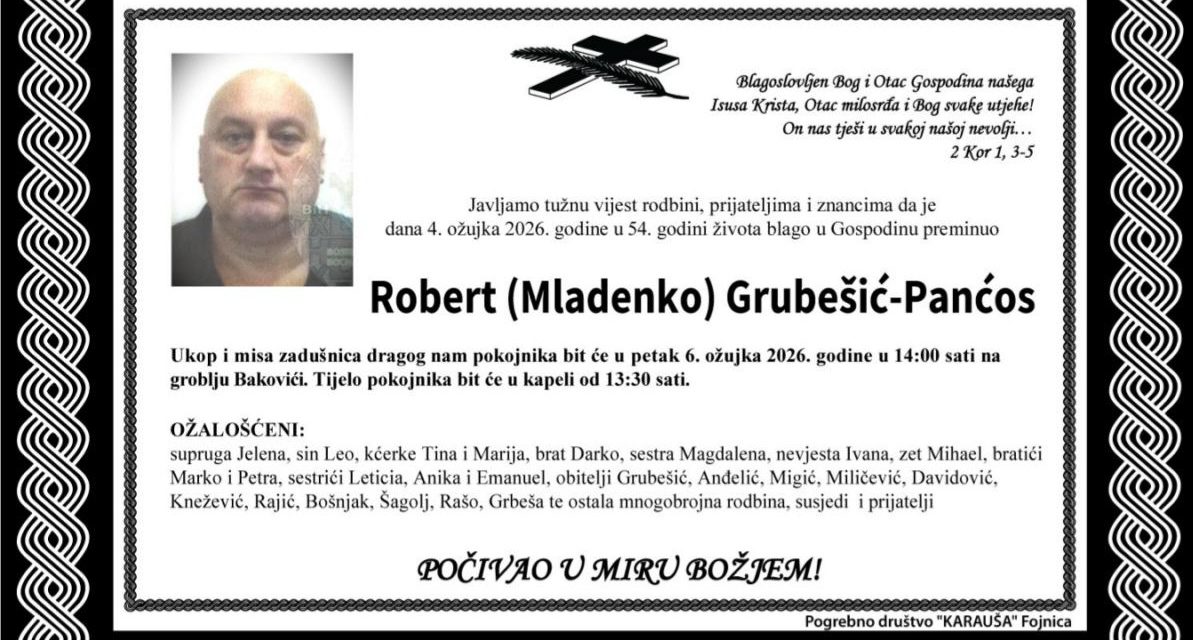 Preminuo je Robert Grubešić – Panćos