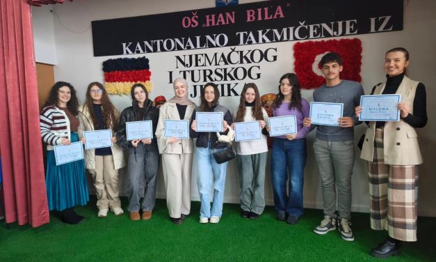 Učenice OŠ “Kiseljak 1” Bilalovac ostvarile zapažene rezultate na kantonalnom natjecanju iz turskog jezika