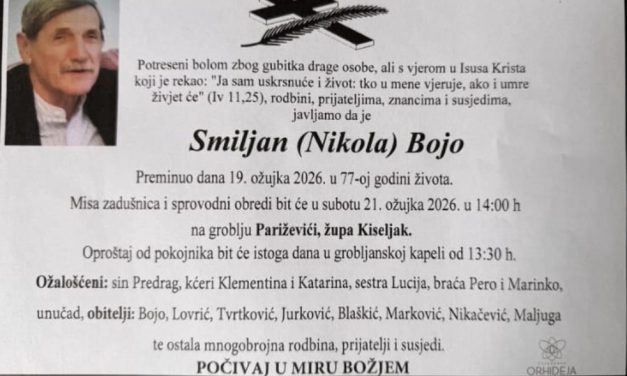 Preminuo je Smiljan Bojo