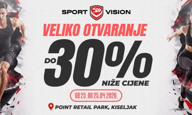 POTPUNO NOVO ŠOPING ISKUSTVO – SPORT VISION STIŽE U KISELJAK
