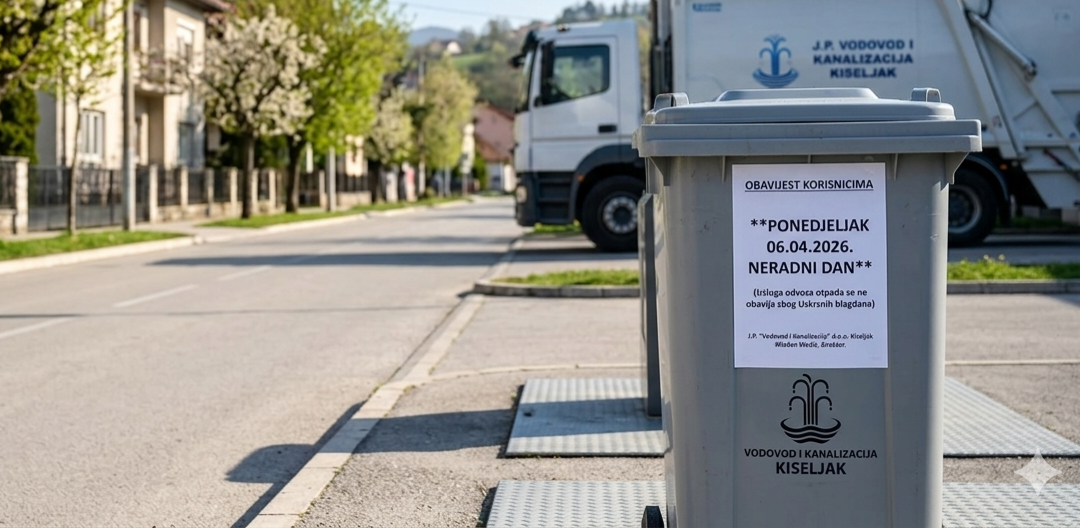 Važna obavijest iz J.P. “Vodovod i kanalizacija” Kiseljak