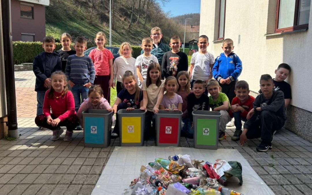 Mali ekolozi u akciji: Mališani iz PU “Ikre” obilježili Dan planete Zemlje kroz sedmodnevni projekt o reciklaži