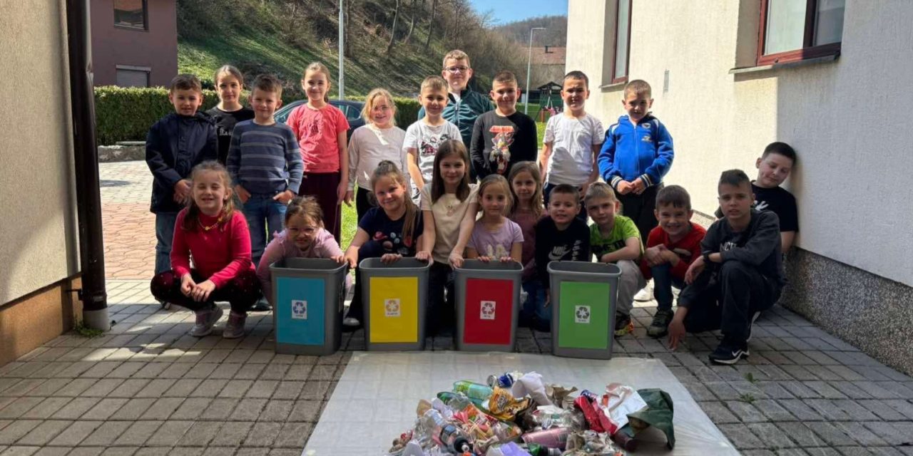 Mali ekolozi u akciji: Mališani iz PU “Ikre” obilježili Dan planete Zemlje kroz sedmodnevni projekt o reciklaži