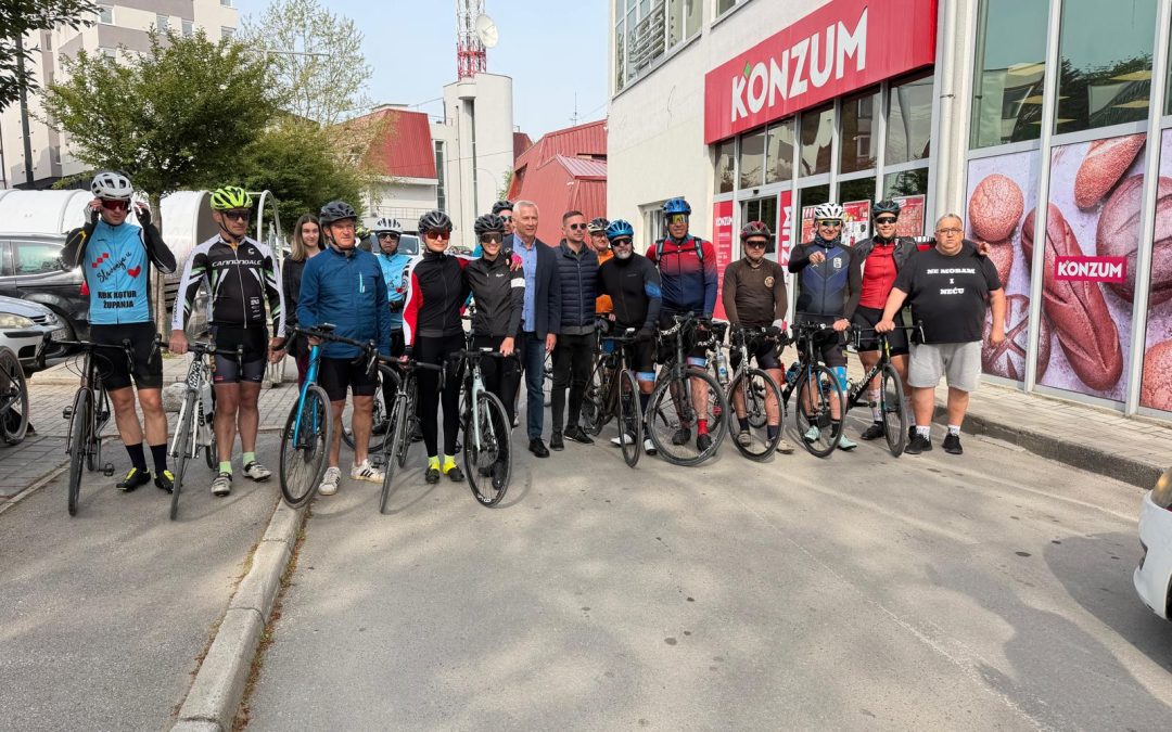 KISELJAK: Jutros ispraćena Biciklistička karavana prijateljstva Mostar – Vukovar