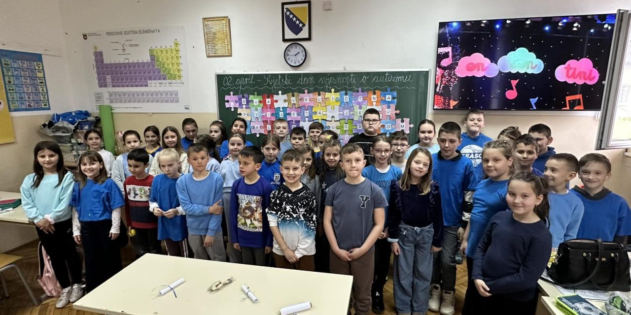 Veliko srce malih učenika: Obilježen Svjetski dan svjesnosti o autizmu u OŠ “Kiseljak 1” Bilalovac