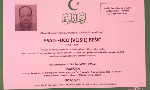Preminuo je Esad – Fućo Bešić