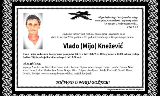 Preminuo je Vlado Knežević