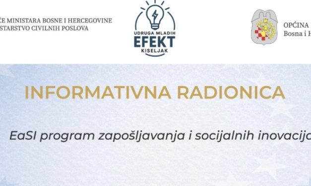 Informativna radionica – EaSI programa u Kiseljaku