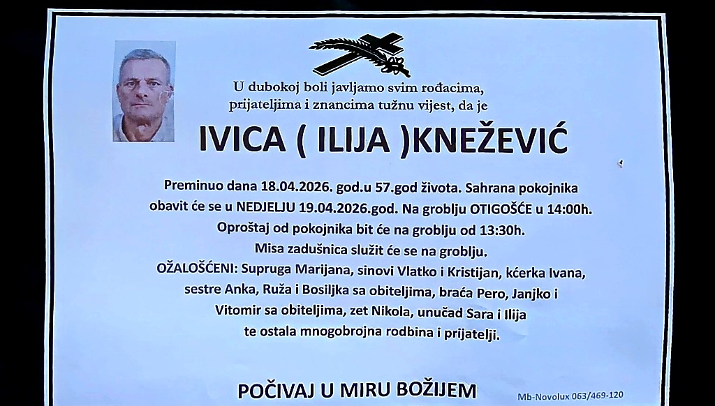 Preminuo je Ivica Knežević