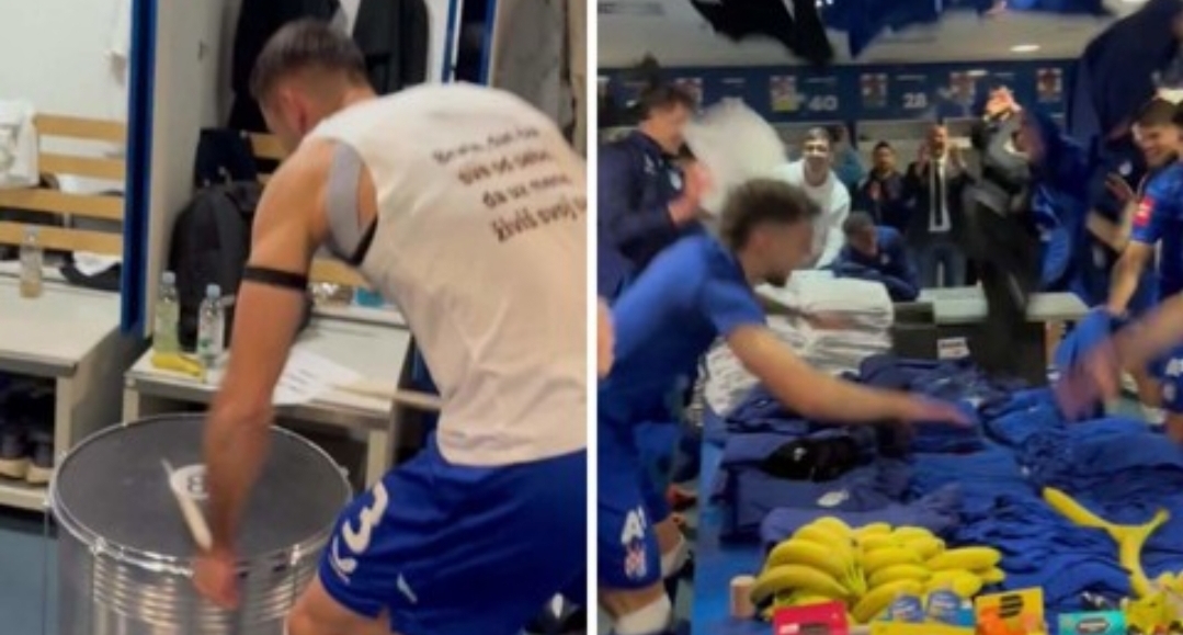 Dinamo je postao prvak Hrvatske. Pogledajte snimku slavlja iz svlačionice