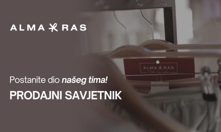 OGLAS ZA POSAO: Alma Ras zapošljava dva prodajna savjetnika u Kiseljaku
