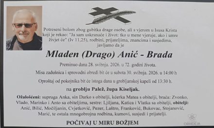 Preminuo je Mladen Anić – Brada